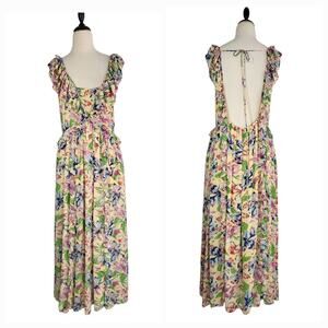 Hofmann Copenhagen‎ Catharina Floral Maxi Dress SZ 42 US 10 Cottagecore Milkmaid